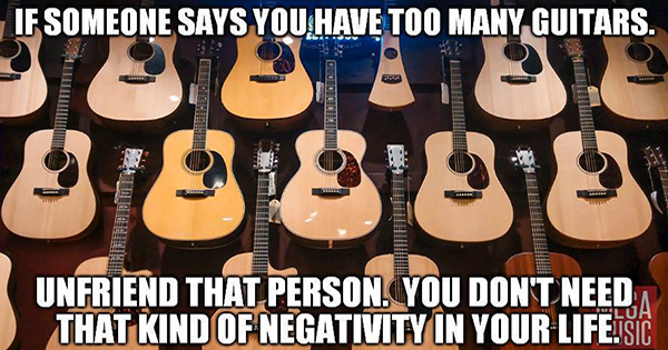 Too many guitars