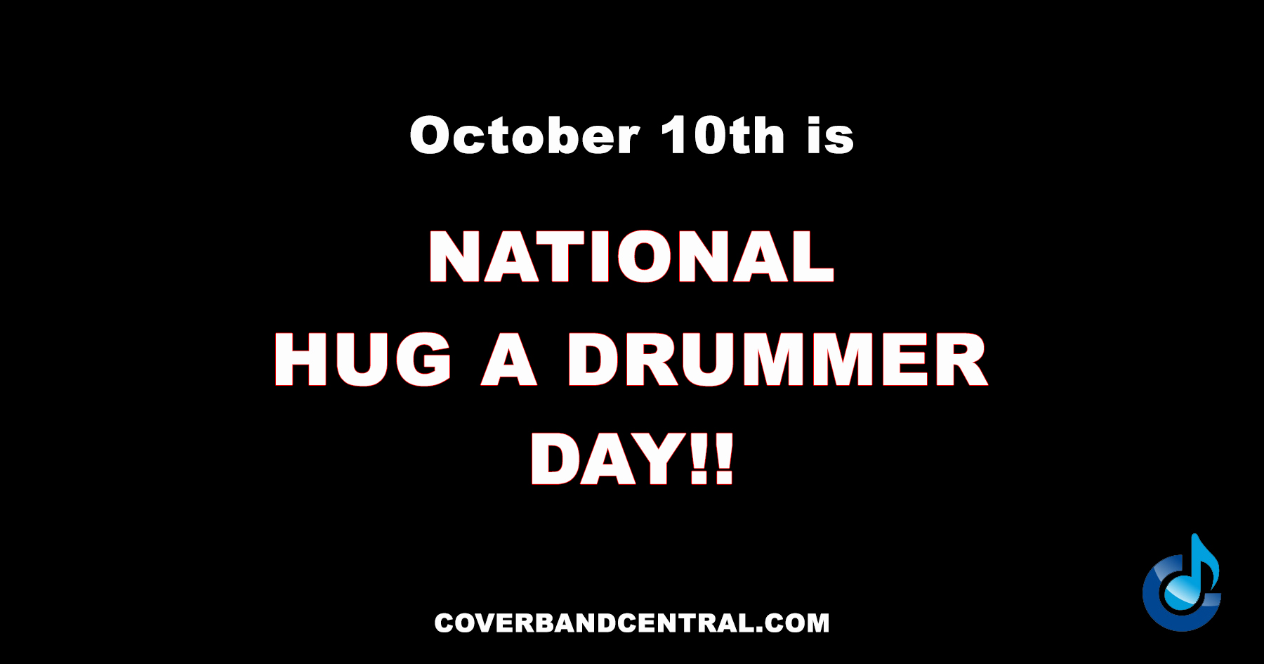 Hug a drummer day