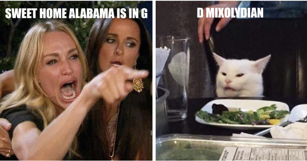 Smudge the cat Sweet Home Alabama Meme